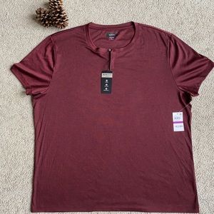 New Alfani Alfatech Breathable Stretch Henley XXL